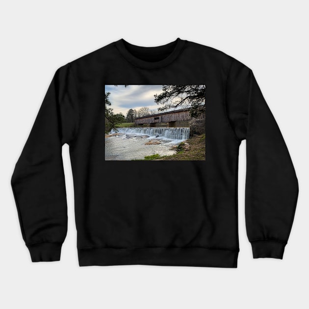 Watson Mill Bridge Crewneck Sweatshirt by Ckauzmann